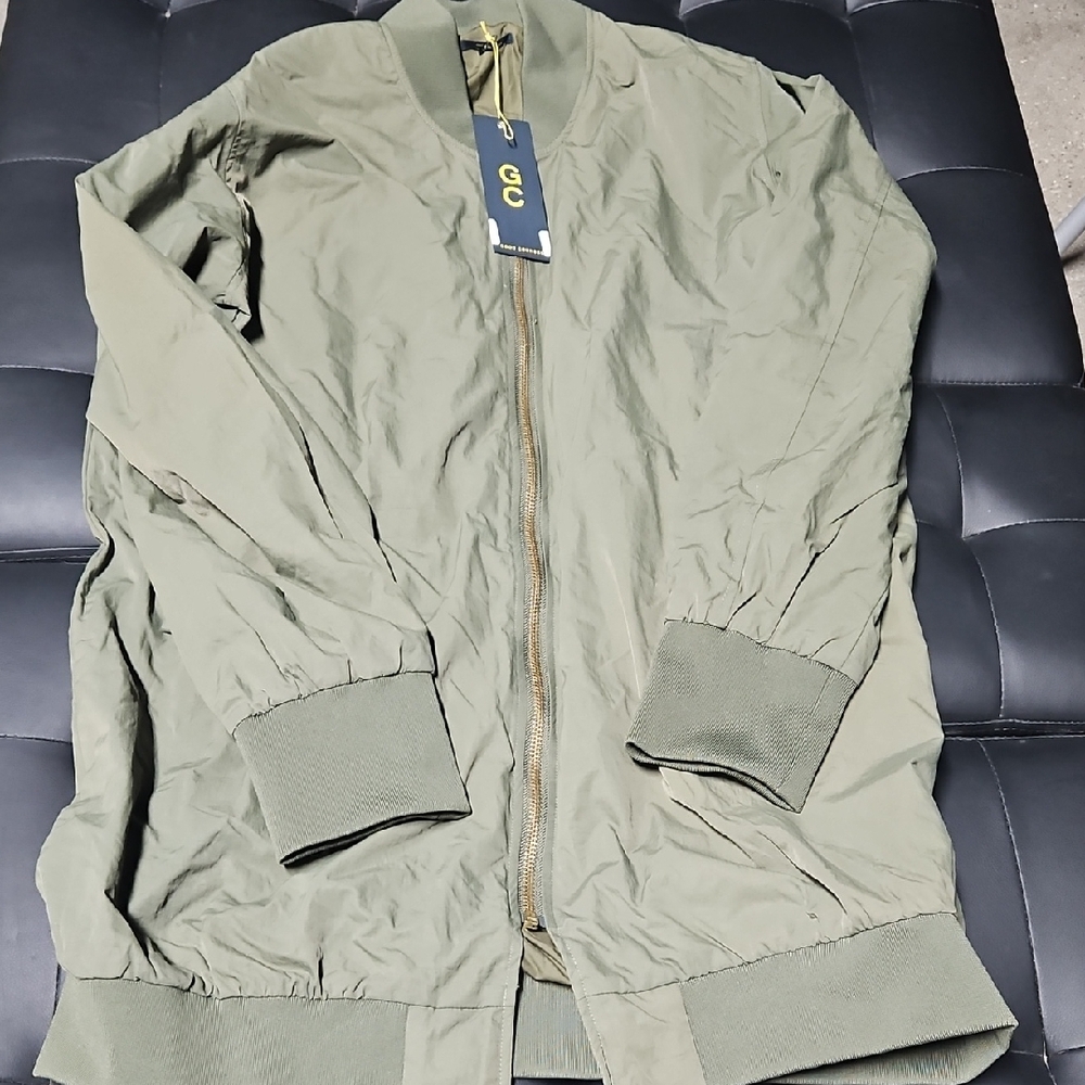 Stylish Olive Bomber Jacket